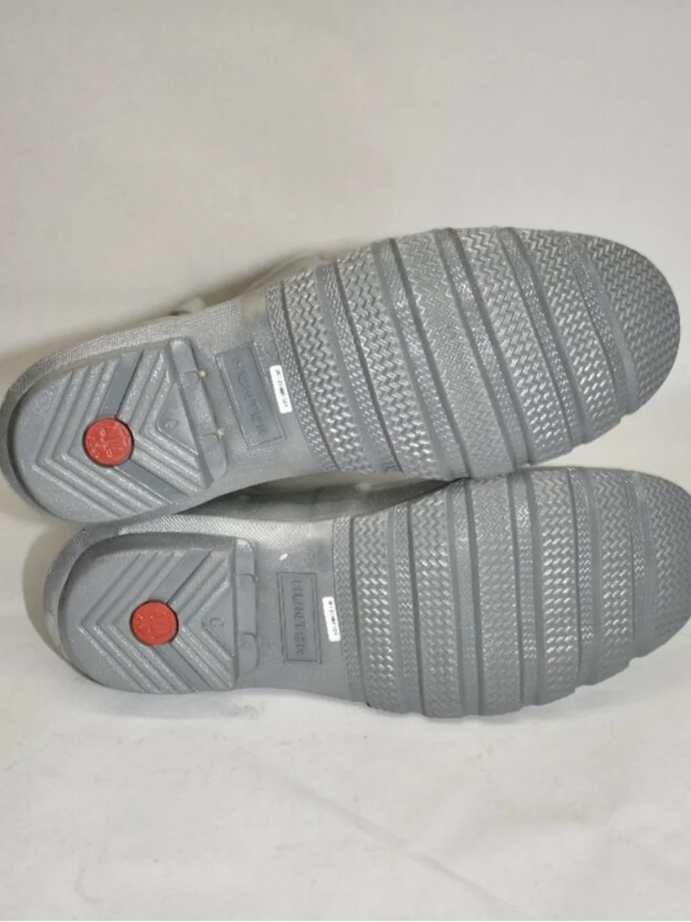 Hunter Cosmo Glittery Gray Rain Boots BEW Sz 9